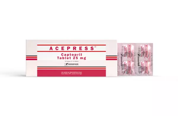 Acepress adalah obat untuk menurunkan hipertensi dan terapi gagal jantung kongestif.