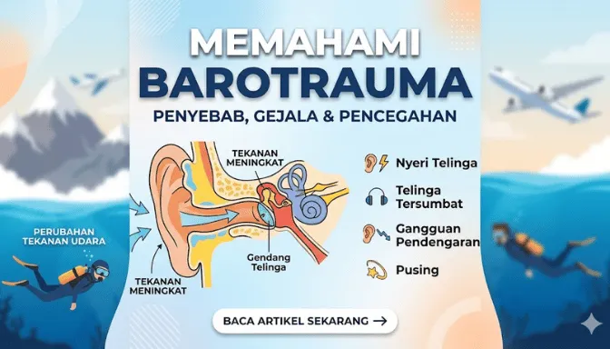 Mengenal Barotrauma Akibat Perubahan Tekanan Udara